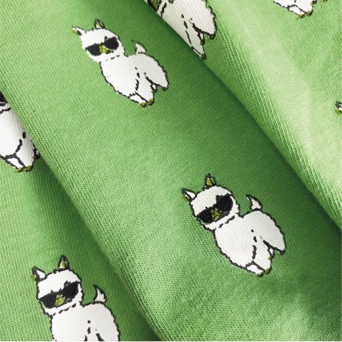 Light Green Boss Llama Animal Boxer