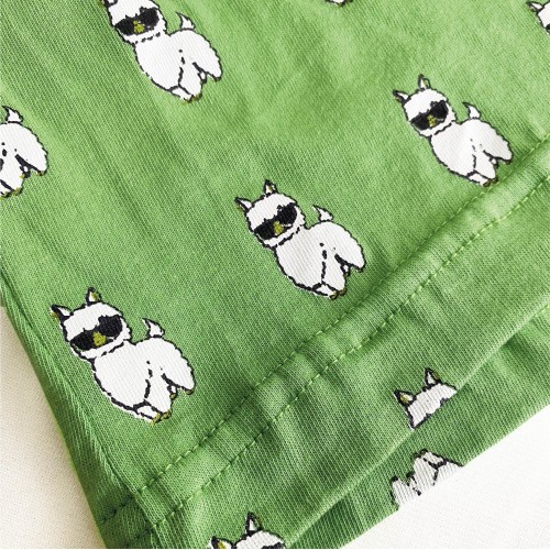 Light Green Boss Llama Animal Boxer