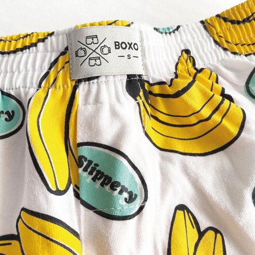 White Yellow Banana Fruit Boxer 