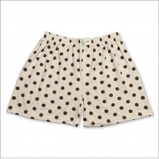 White Brown Polka Dot Classic Boxer 