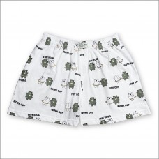 White Gym Bear Animal Boxer